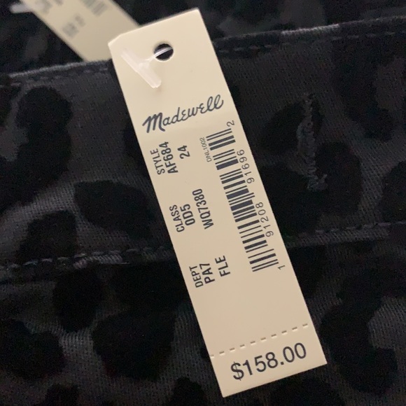 Madewell 9" Mid-Rise Skinny Jeans: Flocked Leopard Edition - Picture 8 of 9